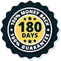 180 days money back badge